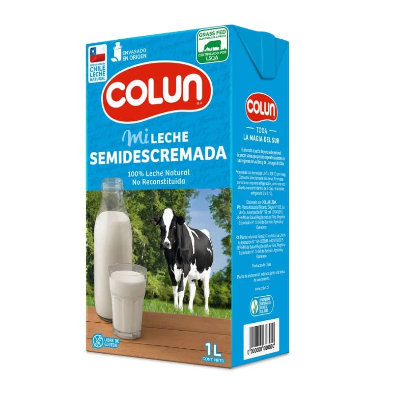 Imagen de Leche Colun Semi-descremada 1lt