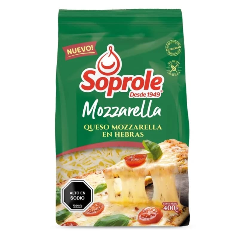 Imagen de Queso Soprole Mozzarella en Hierbas 400g