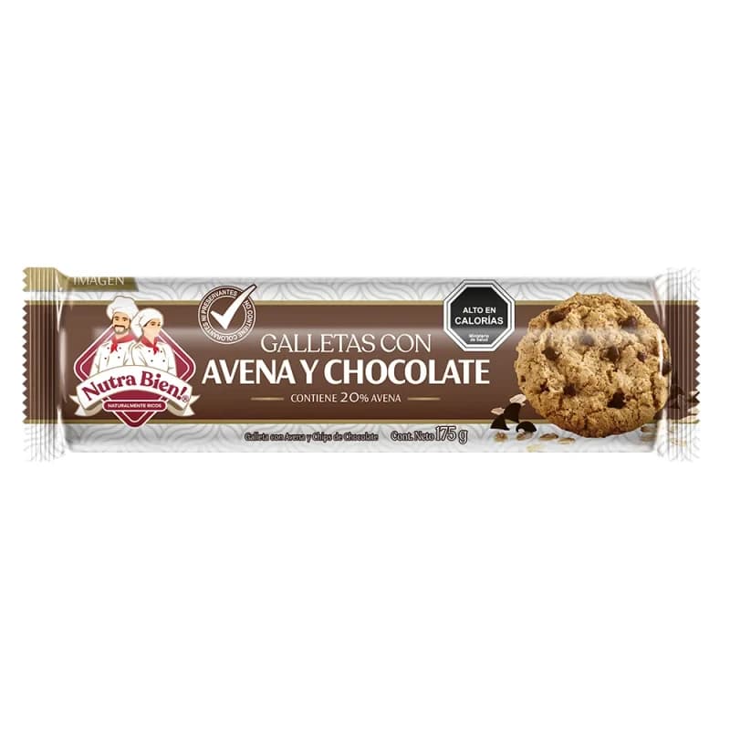 Imagen de Galletas C/Avena y Chocolate Nutra Bien 175gr