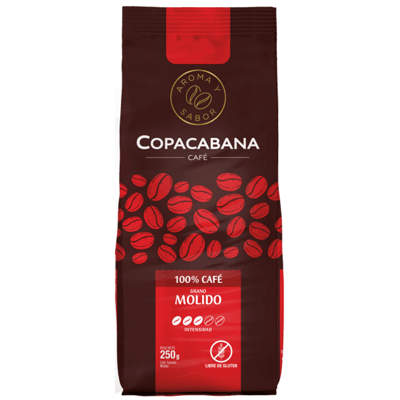 Imagen de Café Grano Molido Copacabana Intensidad 3 250gr