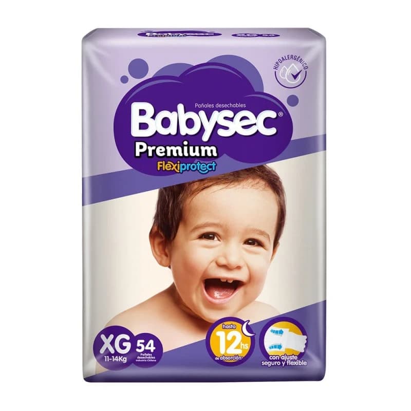 Imagen de Babysec Premium XG 54 Pañales