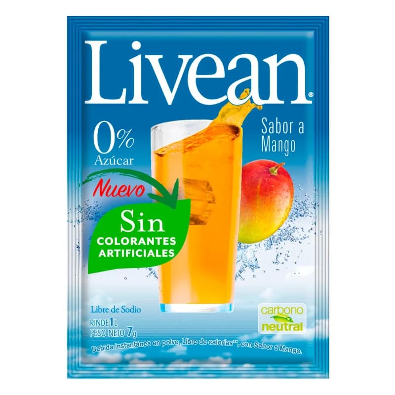 Imagen de Jugo en Polvo Livean Mango 7gr.