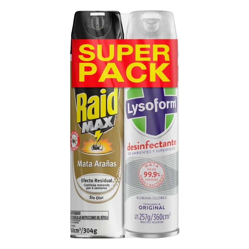 Imagen de Super Pack Raid Max + Lysoform Original x360cc