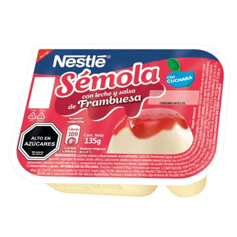 Imagen de Semola Nestle Frambuesa 135gr