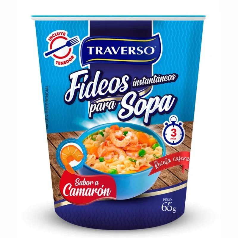 Imagen de Sopa Instantánea Camarón Traverso 65grs