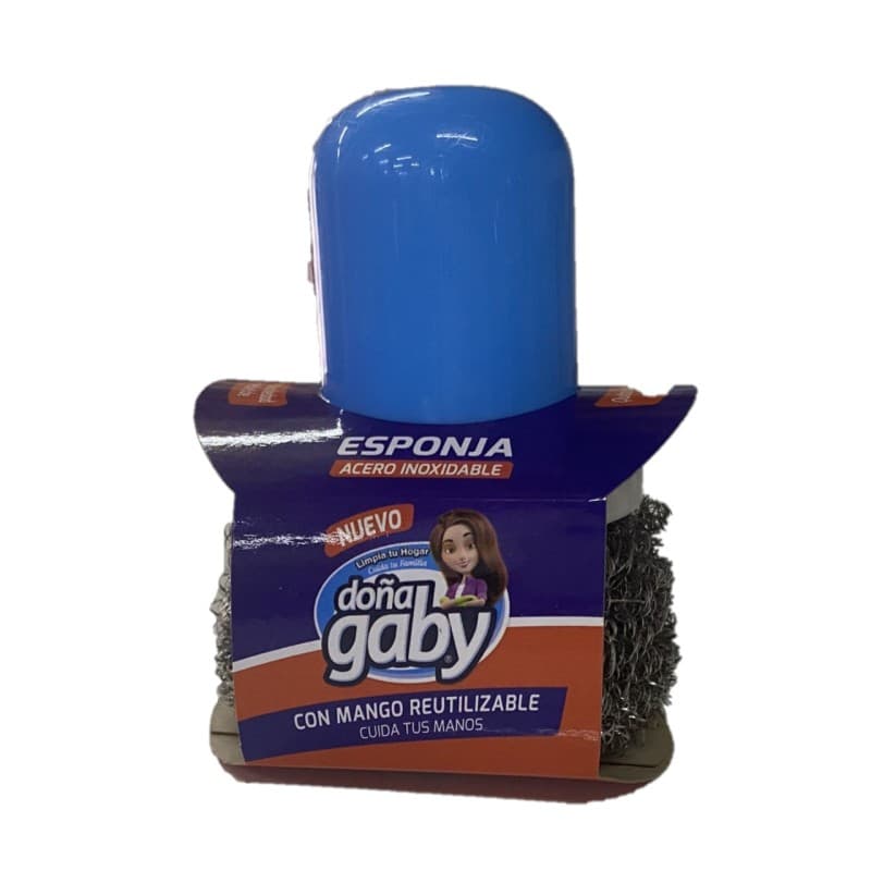 Imagen de Esponja Acero Inoxidable con Mango Doña Gaby 1und