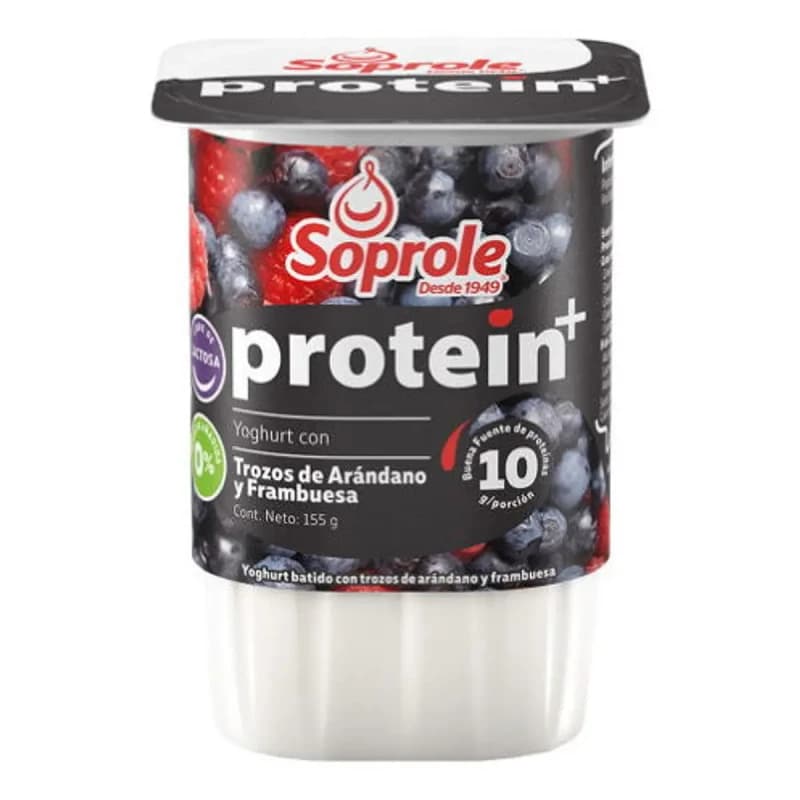 Imagen de Protein Trozo Arandano y Franbuesa Soprole 155g