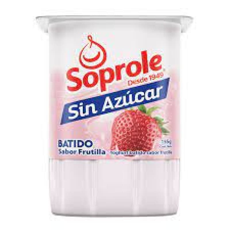 Imagen de Yogurt Frutilla Soprole sin Azucar 155g