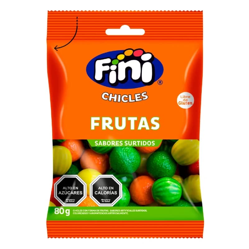 Imagen de Chicles Fini Frutas 80gr