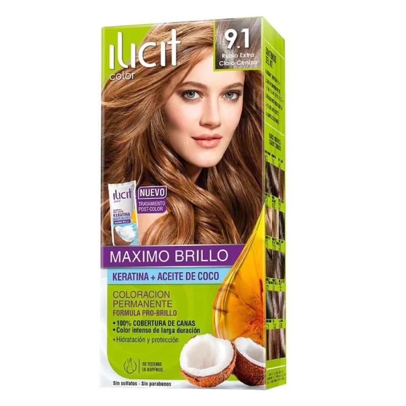 Imagen de Tintura Cabello Ilicit 9.1 Rubio Extra Claro Ceniza