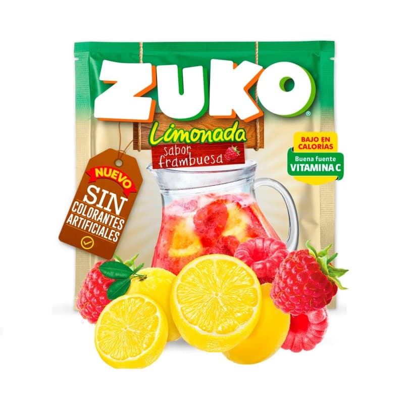 Imagen de Zuko Limonada Frambuesa 20gr