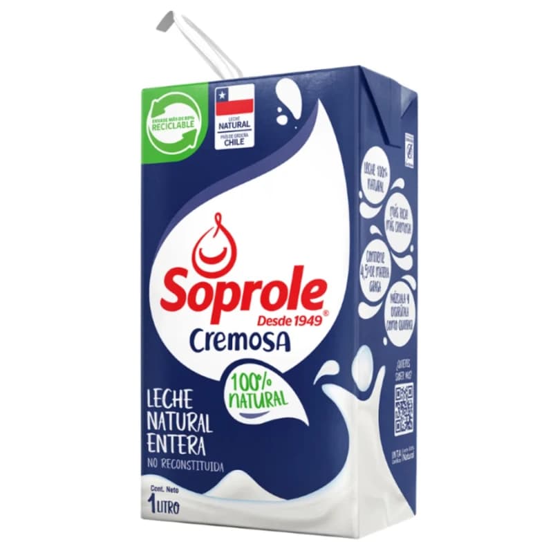 Imagen de Soprole - Leche Entera Cremosa 1Lt.