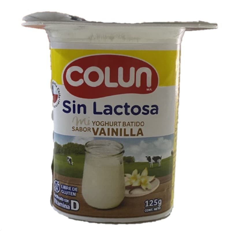 Imagen de Yogurt Colun sin Lactosa Vainilla 125gr