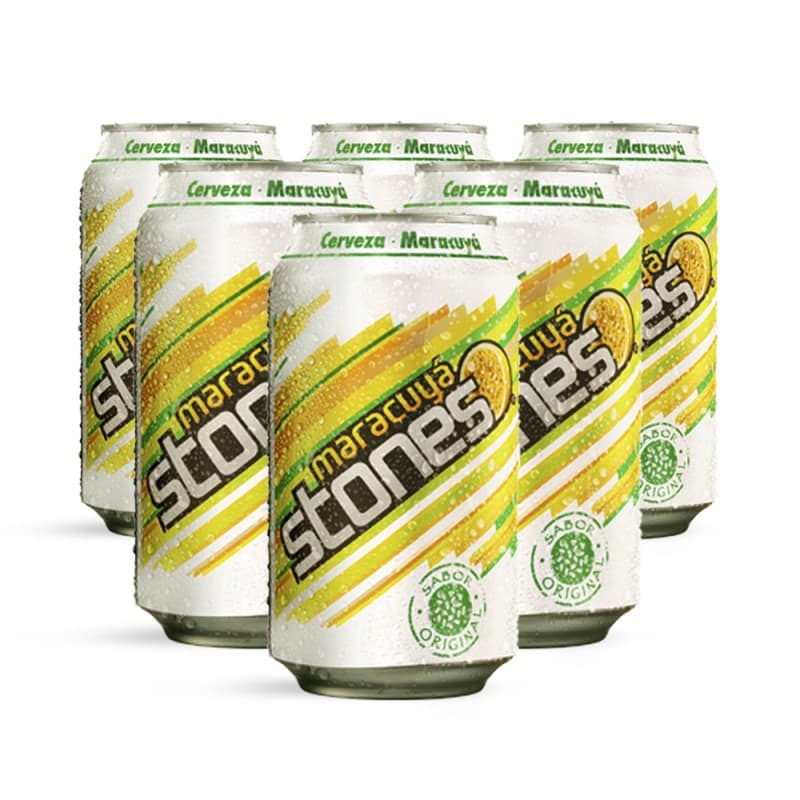 Imagen de Six Pack Cerveza Maracuyá Stones 350cc