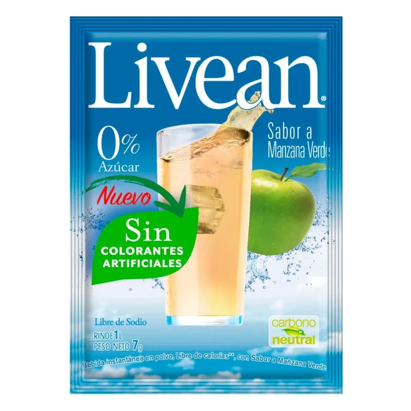 Imagen de Jugo en Polvo Manzana Livean 7gr.