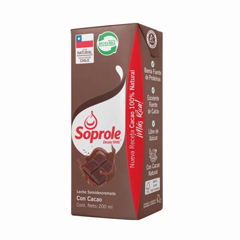 Imagen de Leche Soprole Sabor Chocolate 200ml