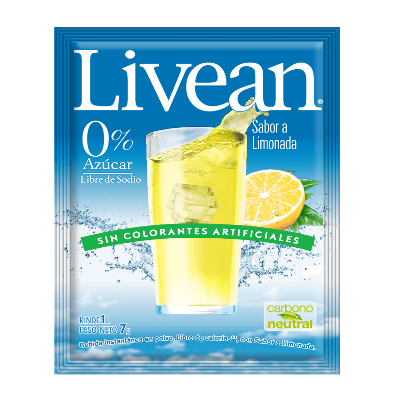 Imagen de Jugo en Polvo Livean Limonada 7gr.