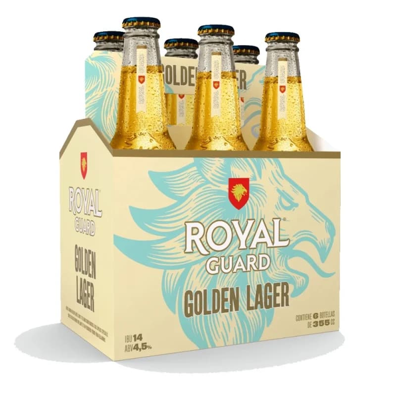 Imagen de Six Pack Royal Guard Golden Lager 355cc