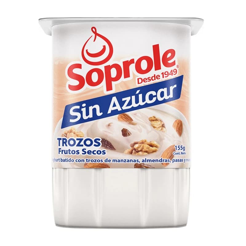 Imagen de Yogurt sin Azucar Trozos Frutos Secos 155g