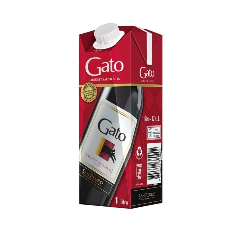 Imagen de Vino Gato Cabernet Sauvignon 1lt
