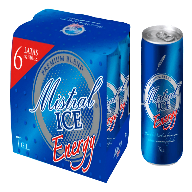 Imagen de Six Pack Mistral Ice Energy 310cc
