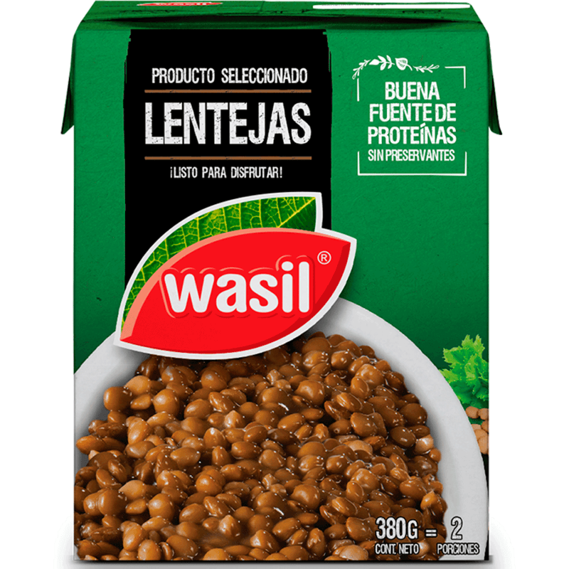 Imagen de Lentejas Wasil Listas para servir 380gr