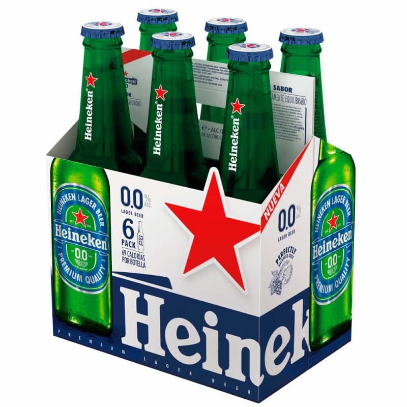 Imagen de Six Pack HeineKen O% Alcoh. 330cc