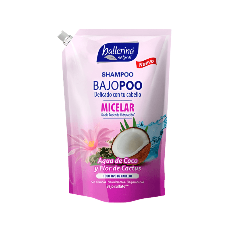 Imagen de Shampoo Ballerina Agua de Coco y Flor de Cactus 900ml