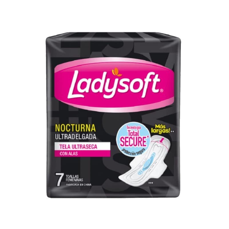 Imagen de Ladysoft Nocturna Ultradelgada C/Alas 7Und