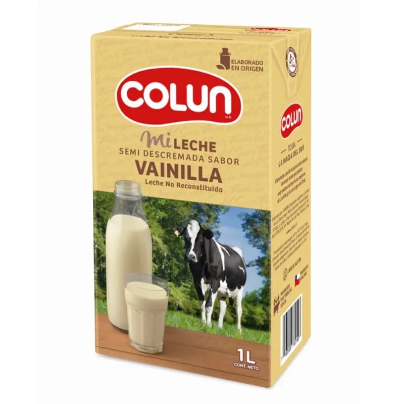 Imagen de Leche Semi/Desc. Vainilla Colun 1Lt.