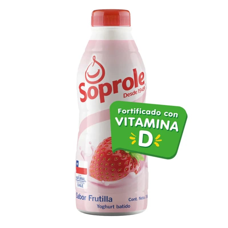 Imagen de Yogurt Batido Frutilla Pote Soprole 1kg