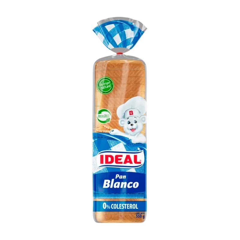 Imagen de Pan Molde Blanco Ideal 550gr