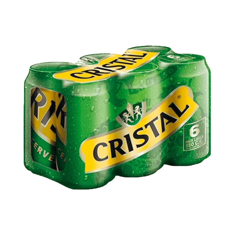 Imagen de Six Pack Cerveza Cristal Lata 350cc