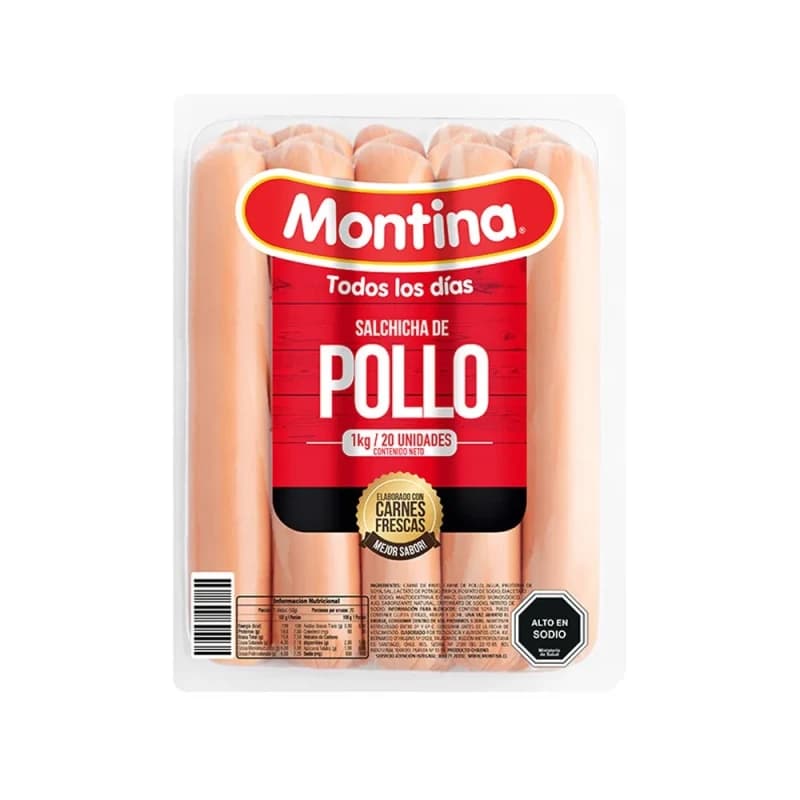 Imagen de Salchicha de Pollo "Montina" 1Kg