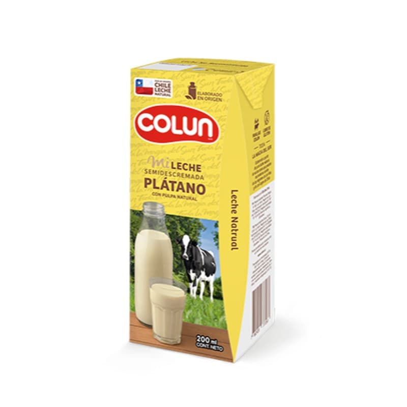 Imagen de Leche Colun Sabor Plátano 200ml
