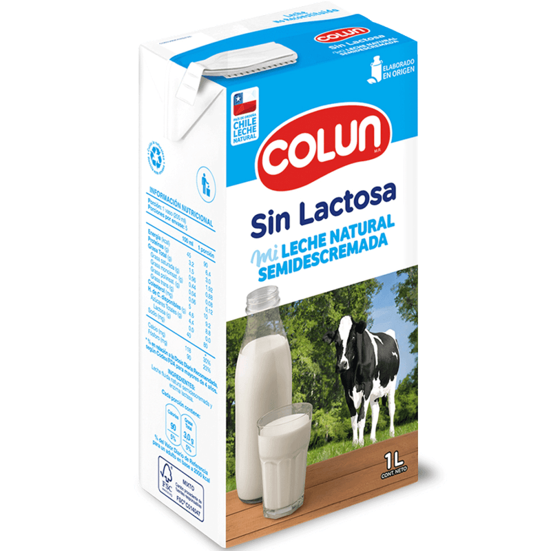 Imagen de Leche S/Lac. Semid. Colun 1Lt.