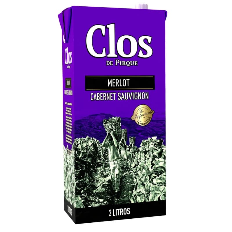 Imagen de Vino Clos Merlot Tetra 2Lt.