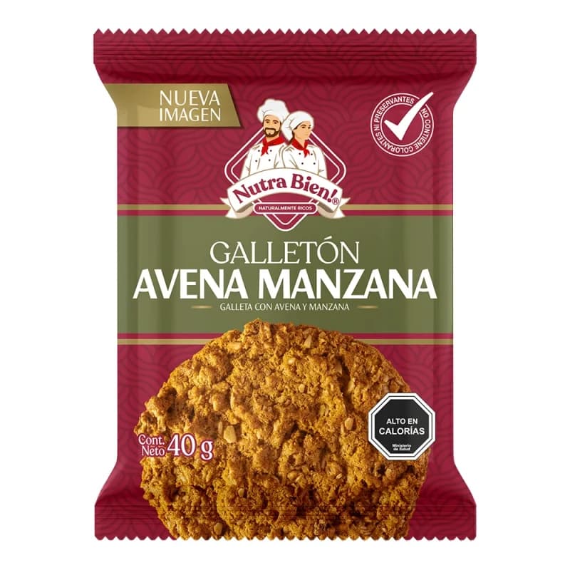 Imagen de Galleton con Avena y Manzana 40gr