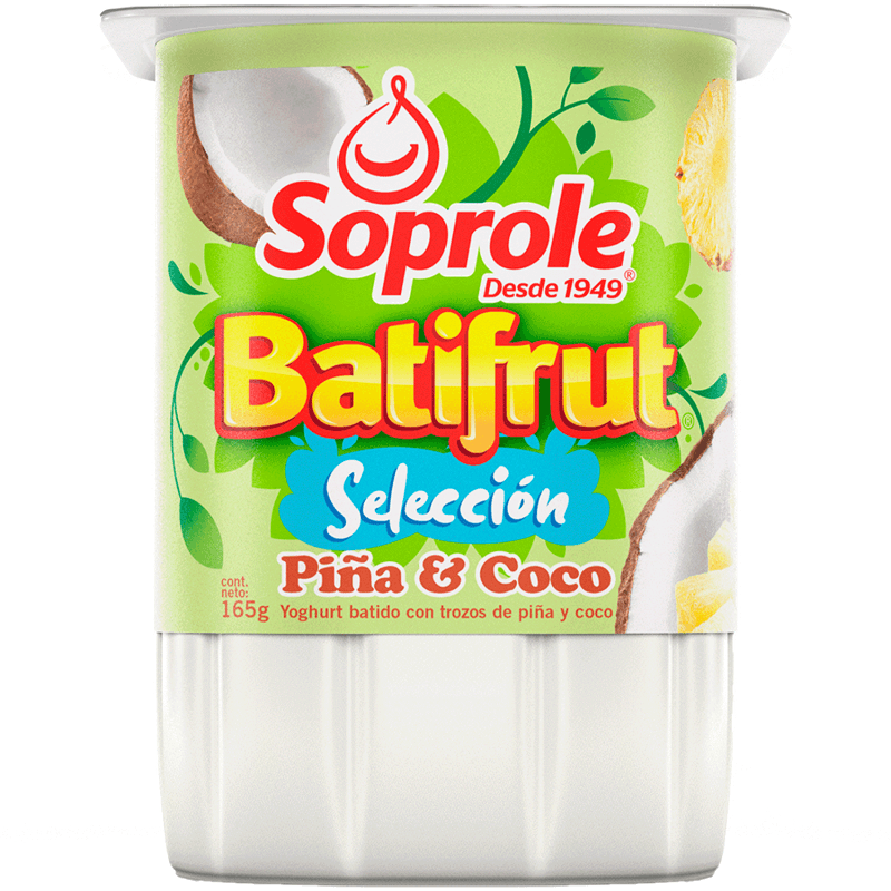 Imagen de Yog. Batifrut Soprole Piña/Coco 165g