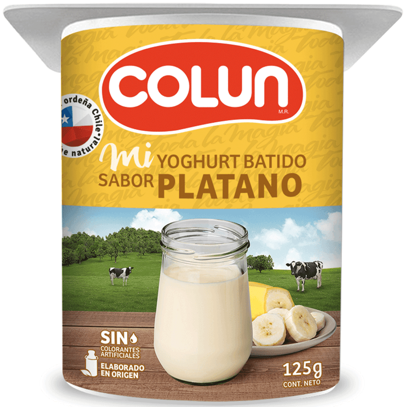 Imagen de Yoghurt Batido Plátano Colun 125g