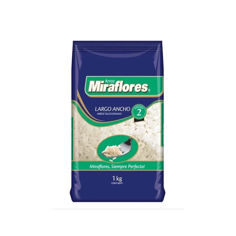 Imagen de Arroz Miraflores Largo Ancho G2 1kg