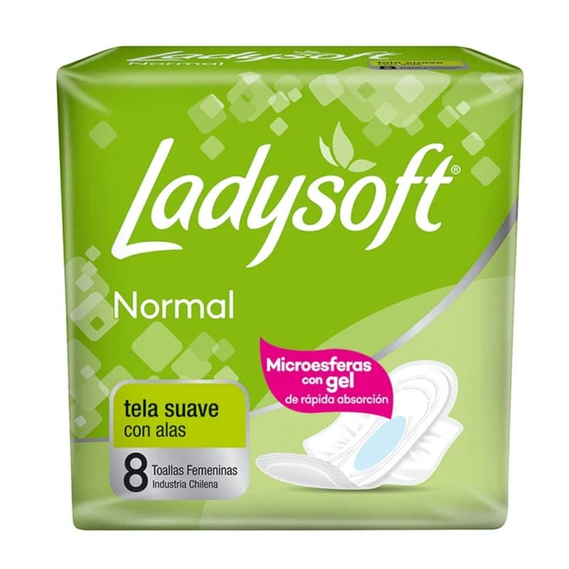 Imagen de Toallas Femeninas Ladysoft Normal 8Und.