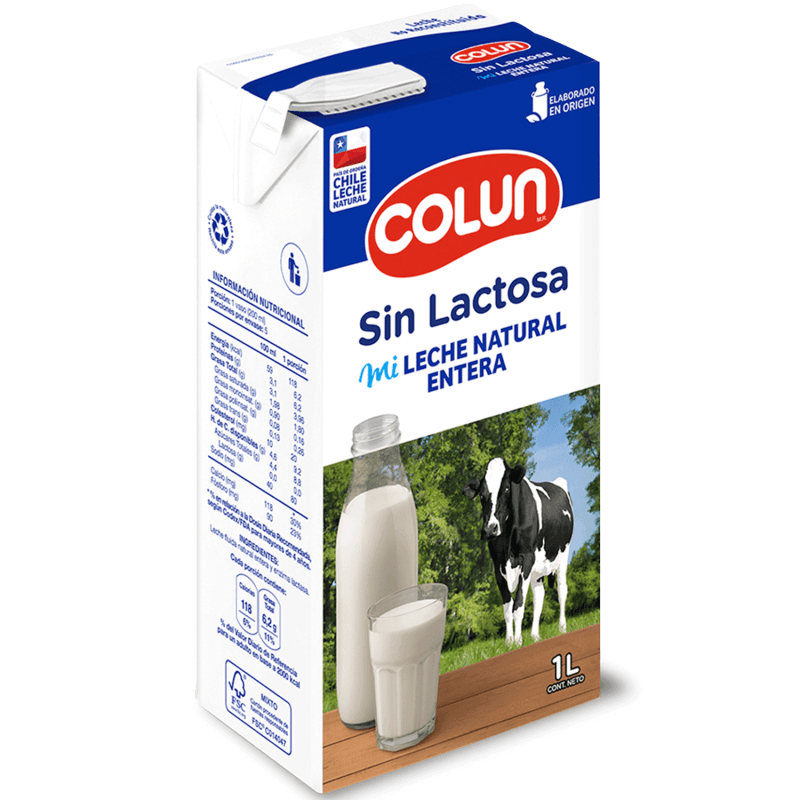 Imagen de Leche Natural Colun S Lactosa 1Lt