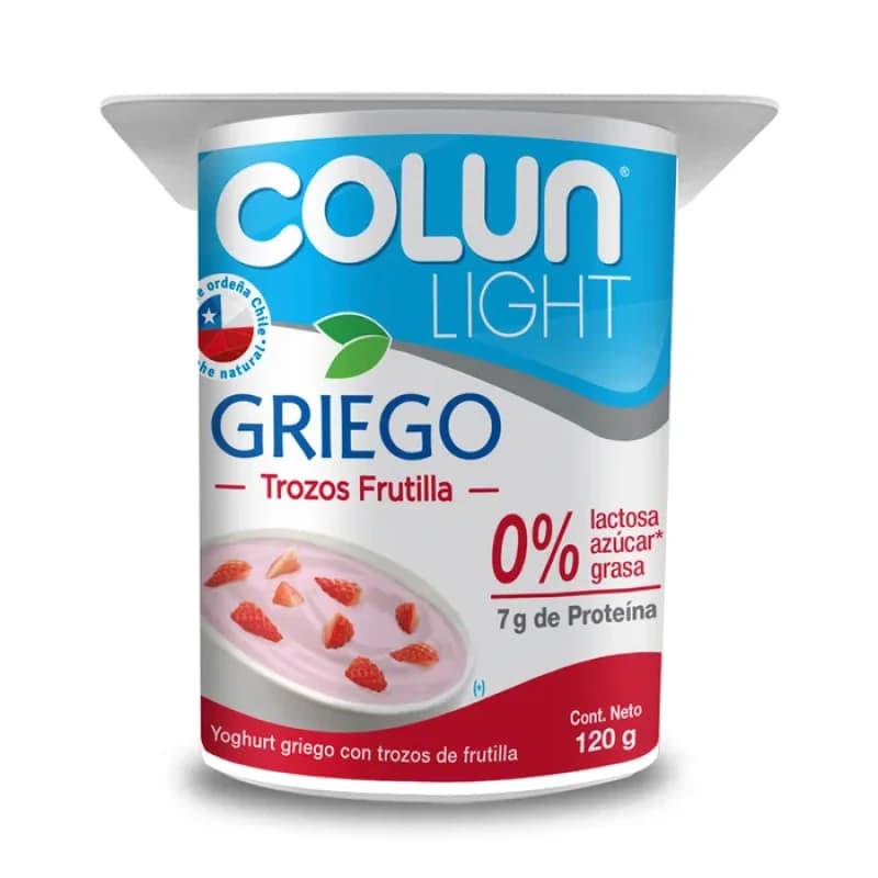 Imagen de Yogurt Ligth Griego Frutilla Colun 120g