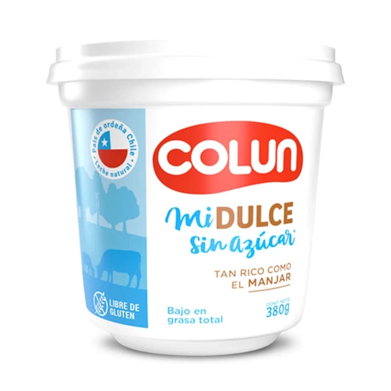 Imagen de Dulce Leche Colun S/Azúcar 380g