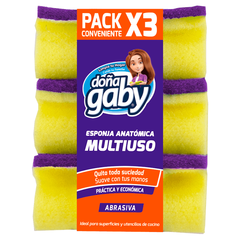 Imagen de Esponja Multiuso Doña Gaby x3
