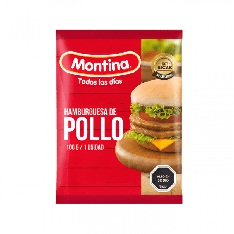 Imagen de Hamburguesa de Pollo Montina 100g