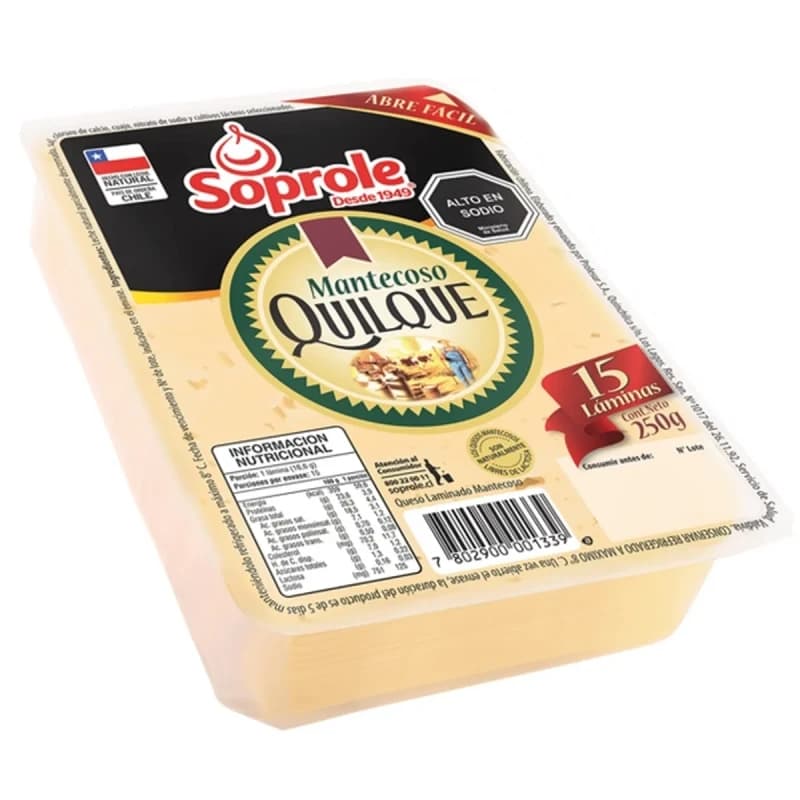 Imagen de Queso Mantecoso Quilque 15 Laminas