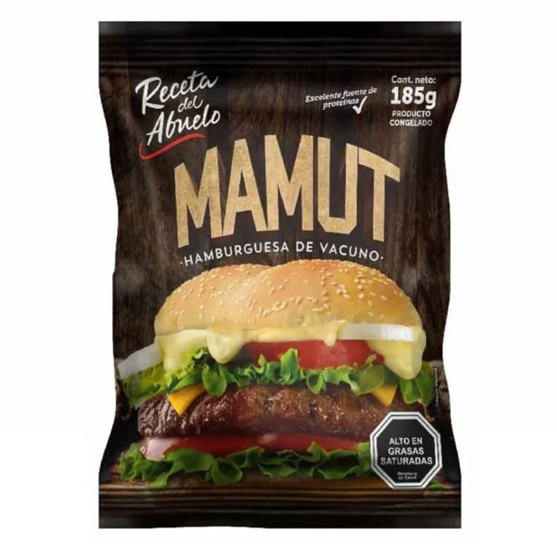 Imagen de Hamburguesa de Vacuno Mamut RDA 185gr