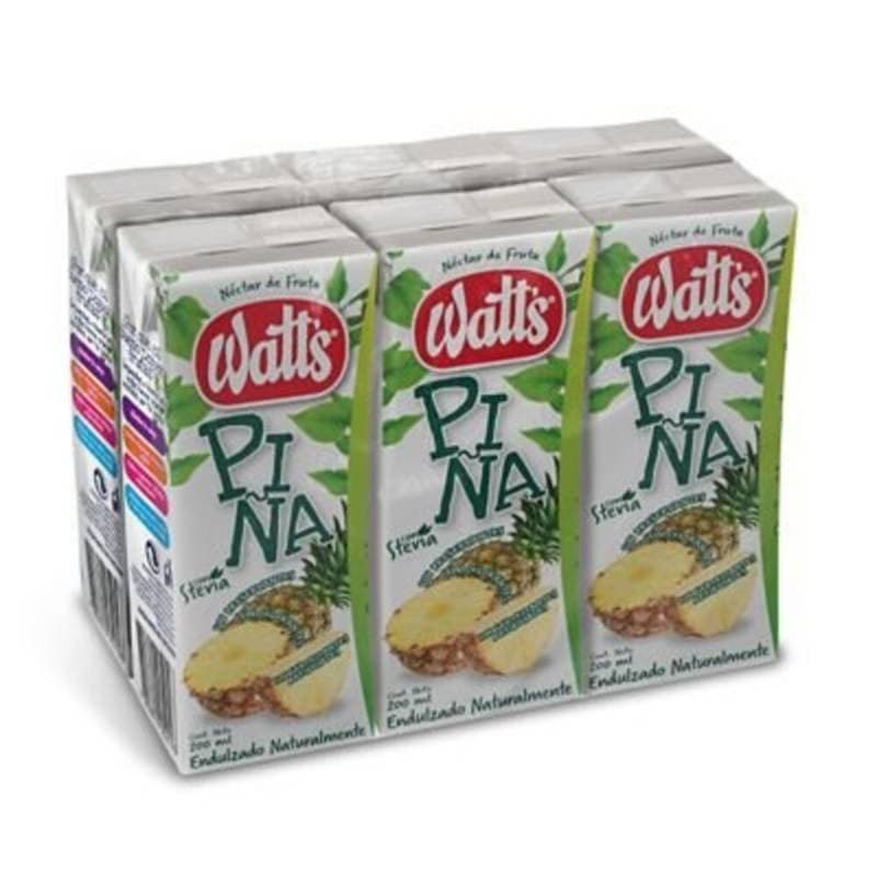 Imagen de Pack Jugo Watts Sabor Piña x6 200ml.